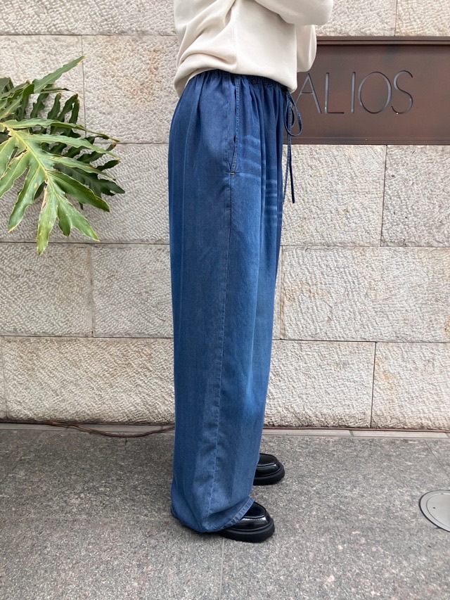 BEATINGHEART ウエストゴムデニムワイド パンツ BP028M1 BLUE(B5) ビーティングハート