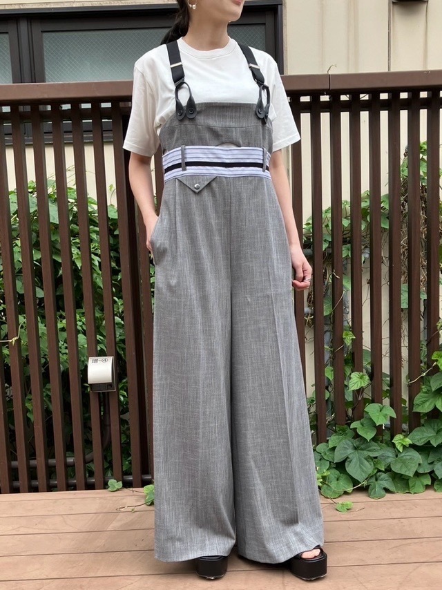 AULA AILA サスペンダー サロペット DGY 1242-06011 アウラアイラ