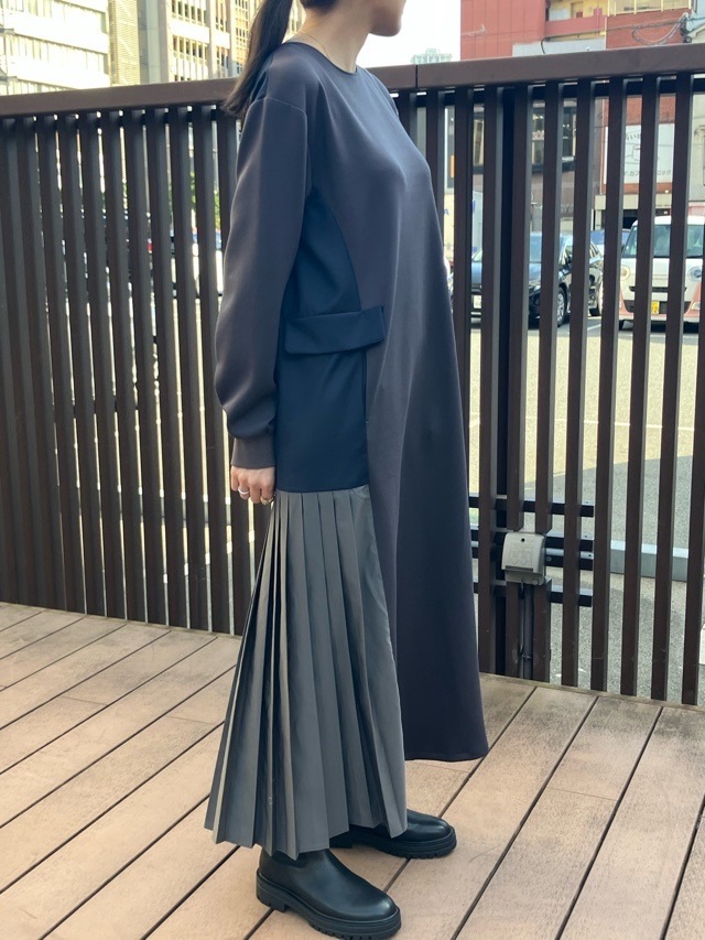 MARECHAL TERRE 　布帛×ダンボールニット ZMT255OP513  GREY(015) 　マルシャルテル