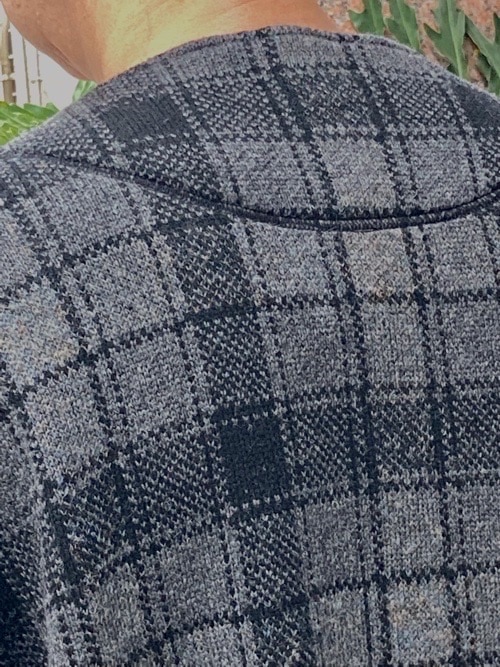 WhiteMountaineering　ホワイトマウンテニアリング　2022秋冬　CHECK KNIT GOWN WM2273527