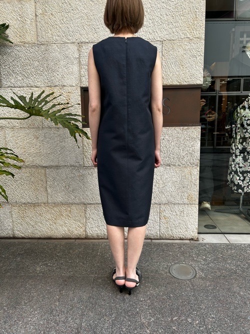 BEATINGHEART リボン付き 麻混 ノースリーブ ワンピース セット  