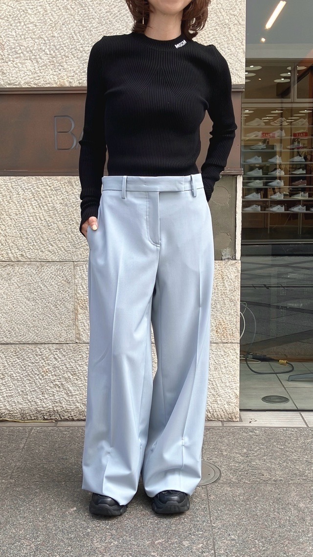 N°21　ヌメロヴェントゥーノ  ワイド パンツ  25I-B042-3047    BLUE (6619)