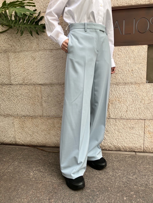 N°21　ヌメロヴェントゥーノ  ワイド パンツ  25I-B042-3047    BLUE (6619)