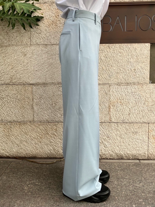 N°21　ヌメロヴェントゥーノ  ワイド パンツ  25I-B042-3047    BLUE (6619)