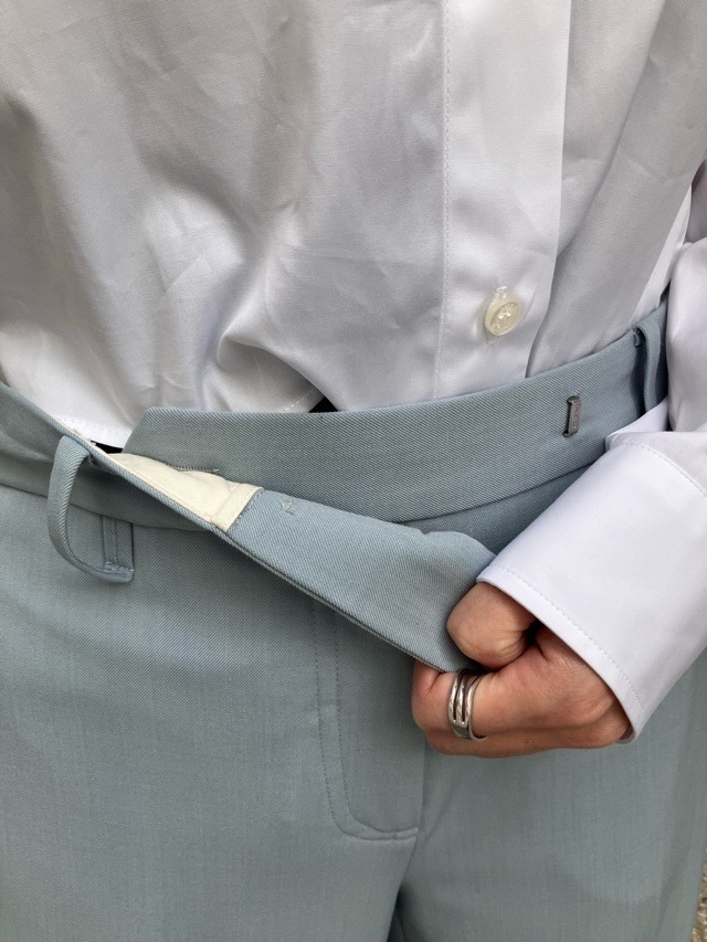 N°21　ヌメロヴェントゥーノ  ワイド パンツ  25I-B042-3047    BLUE (6619)