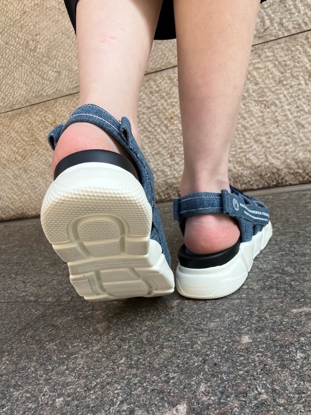 MAISON MAVERICK PRESENTS　MS2502　  BLACK×DENIM/INDIGO  デニムダッド サンダル メゾン マヴェリック プレゼンツ