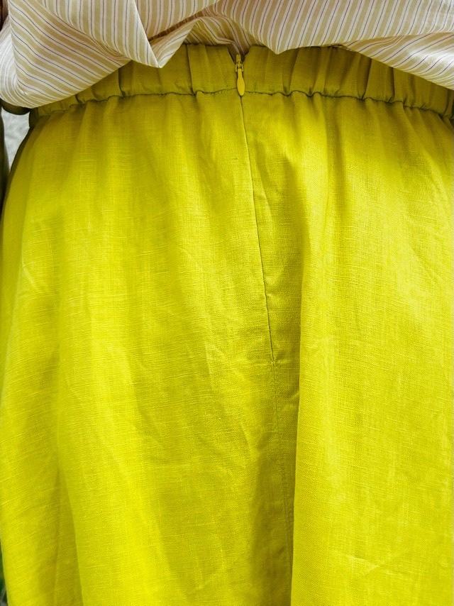 BEATINGHEART　ビタミンカラー　麻　ロングスカート　WHITE/YELLOW/GREEN　BS220K1　ビーティングハート