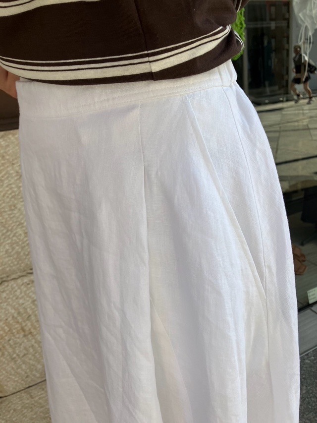 BEATINGHEART　ビタミンカラー　麻　ロングスカート　WHITE/YELLOW/GREEN　BS220K1　ビーティングハート