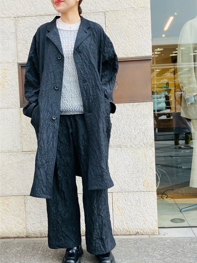 MAISON MAVERICK PRESENTS　しわ加工 チェスターコート  BEIGE / BLACK   MM5090  メゾン マヴェリック プレゼンツ