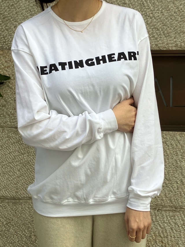 BEATINGHEART BT206L2 ロゴ ロングスリーブ Tシャツ WHITE (N0) / GRAY (N2) ビーティングハート