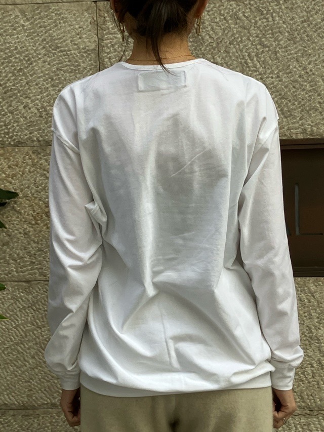 BEATINGHEART BT206L2 ロゴ ロングスリーブ Tシャツ WHITE (N0) / GRAY (N2) ビーティングハート