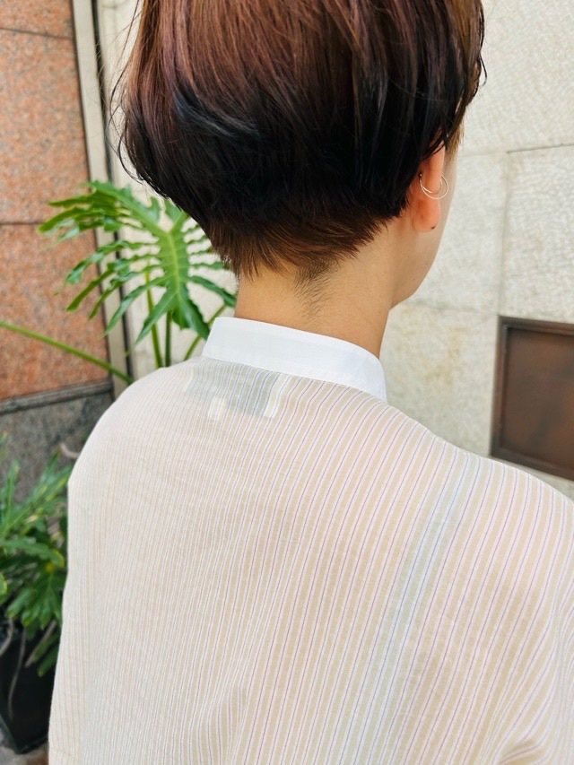 BEATINGHEART　　スタンドカラー　7分丈　ブラウス　ストライプ　BB229K1　BEIGE　ビーティングハート
