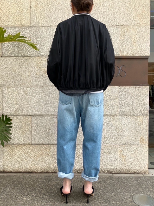 MAISON MAVERICK PRESENTS シアー重ね衿ライン入りブルゾン WHITE/NAVY/BLACK MM5097 メゾン マヴェリック プレゼンツ