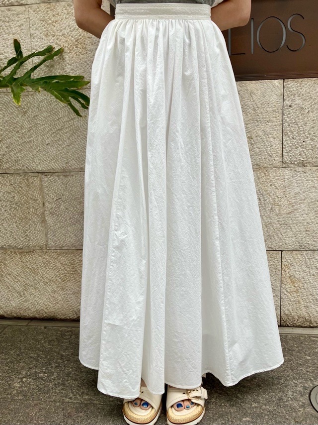 MAISON MAVERICK PRESENTS   ウエスト レース ボリュームスカート  WHITE / BLACK　MM5123　メゾン マヴェリックプレゼンツ