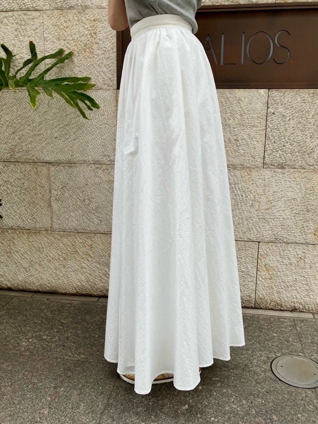 MAISON MAVERICK PRESENTS   ウエスト レース ボリュームスカート  WHITE / BLACK　MM5123　メゾン マヴェリックプレゼンツ