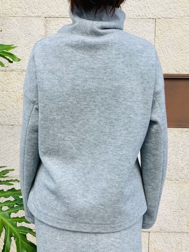 BEATINGHEART　ビーティングハート　圧縮ウールジャージプルオーバー　LIGHT GRAY/LIGHT BLUE　BB220K2