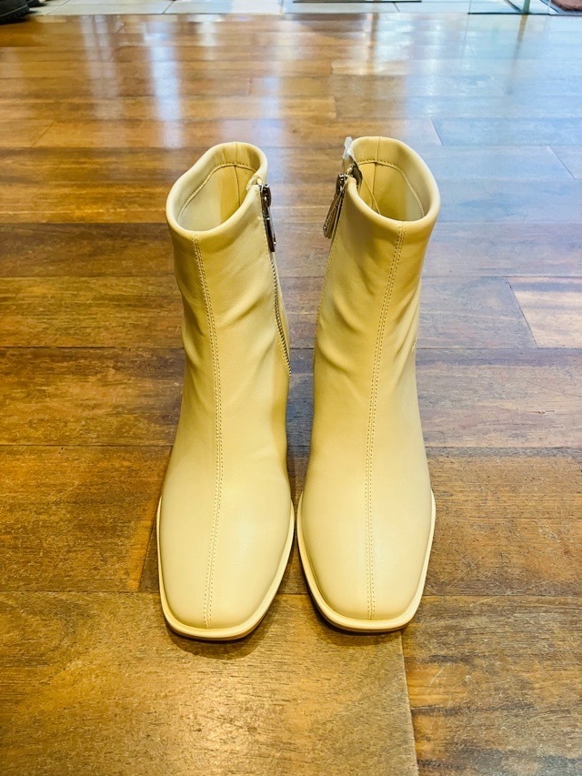 MAISON MAVERICK PRESENTS スクエアトゥセンタ-ラインブーツ MS2485 BLACK/BEIGE メゾン マヴェリック プレゼンツ