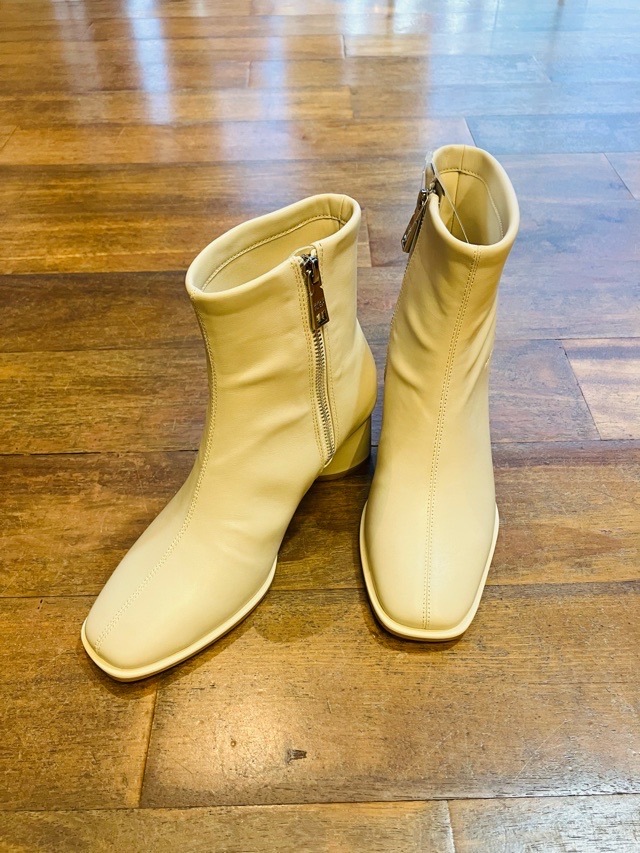 MAISON MAVERICK PRESENTS スクエアトゥセンタ-ラインブーツ MS2485 BLACK/BEIGE メゾン マヴェリック プレゼンツ