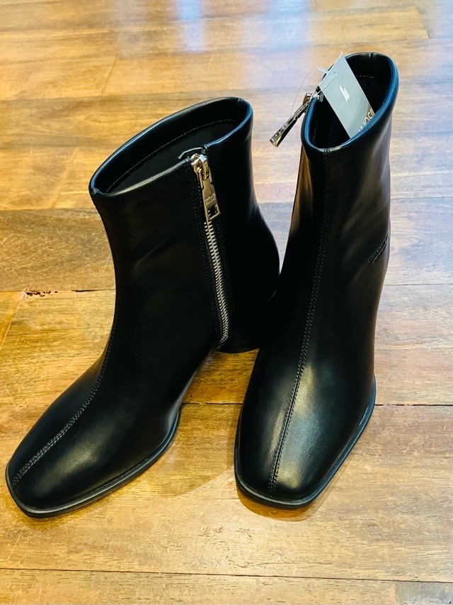 MAISON MAVERICK PRESENTS スクエアトゥセンタ-ラインブーツ MS2485 BLACK/BEIGE メゾン マヴェリック プレゼンツ