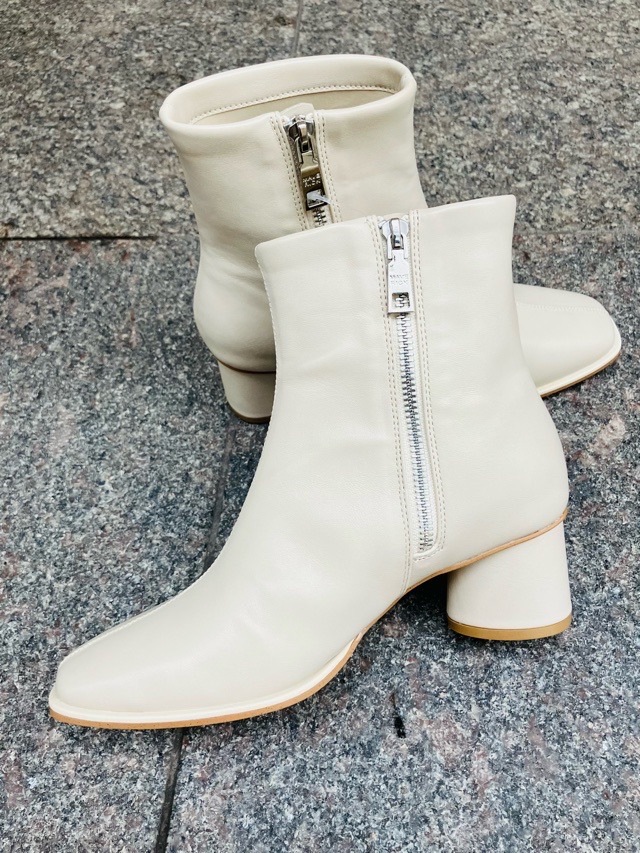 MAISON MAVERICK PRESENTS スクエアトゥセンタ-ラインブーツ MS2485 BLACK/BEIGE メゾン マヴェリック プレゼンツ