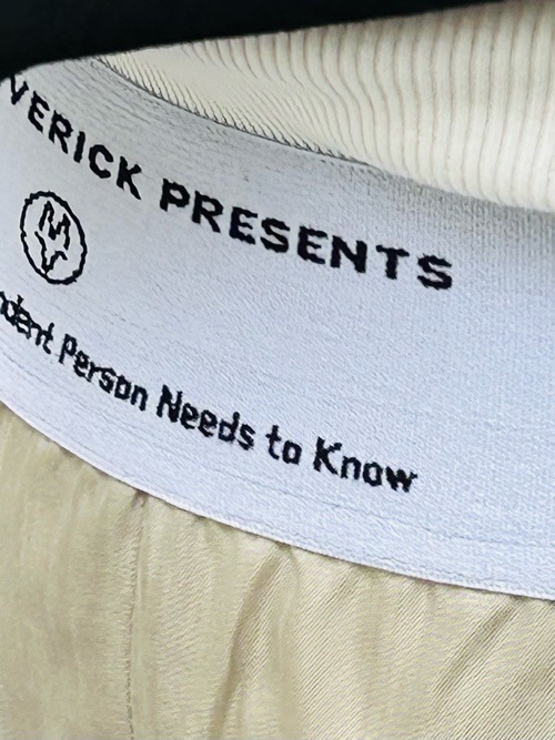 MAISON MAVERICK PRESENTS　 ダブル ロゴ ゴム ワイドパンツ　MM5032 BLACK/BEIGE/KHAKI  メゾン マヴェリック プレゼンツ