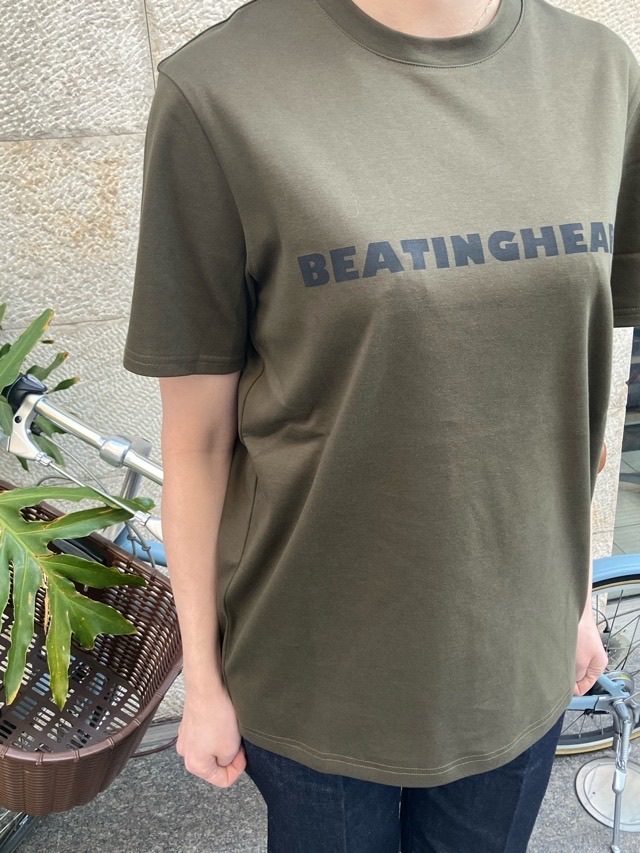BEATINGHEART　半袖ロゴTシャツ   BT009M1  NAVY (B8) / KHAKI(K5) / WHITE (N0)   ビーティングハート