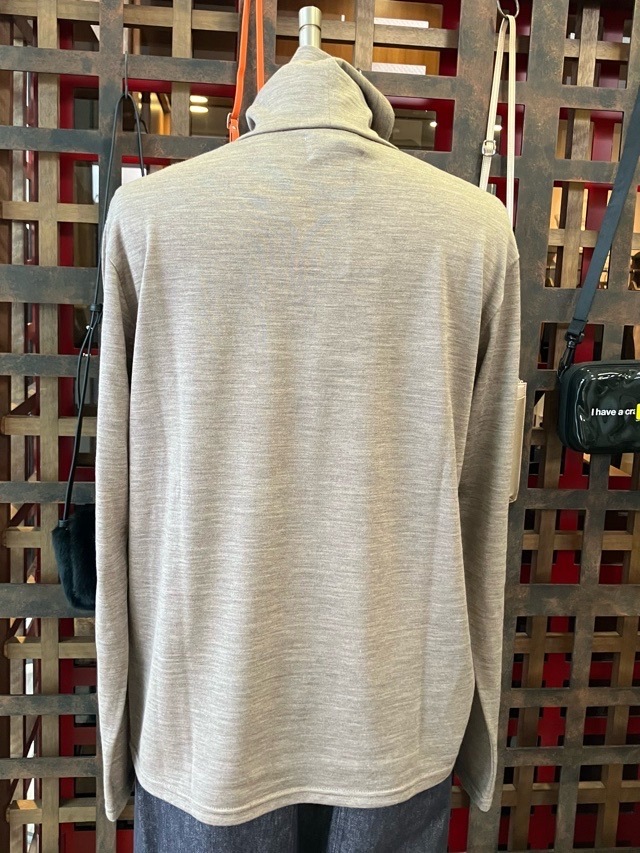 RAINMAKER KYOTO  レインメーカ京都　WASHABLE WOOL HIGHNECK プルオーバー　RM232-010　NAVY/BROWN　