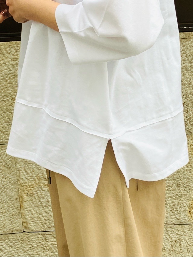 MAISON MAVERICK PRESENTS　シルバー ロゴ Ｔシャツ　WHITE / BLACK  MM5109 メゾン マヴェリック プレゼンツ