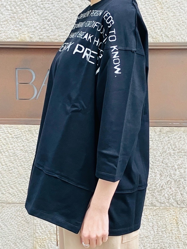 MAISON MAVERICK PRESENTS　シルバー ロゴ Ｔシャツ　WHITE / BLACK  MM5109 メゾン マヴェリック プレゼンツ