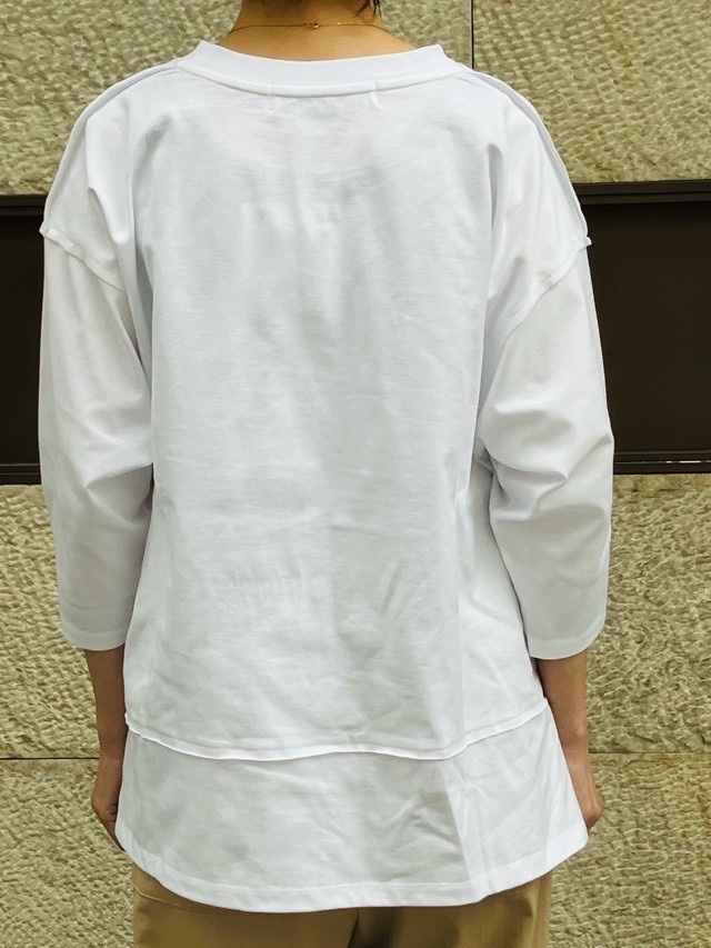 MAISON MAVERICK PRESENTS　シルバー ロゴ Ｔシャツ　WHITE / BLACK  MM5109 メゾン マヴェリック プレゼンツ