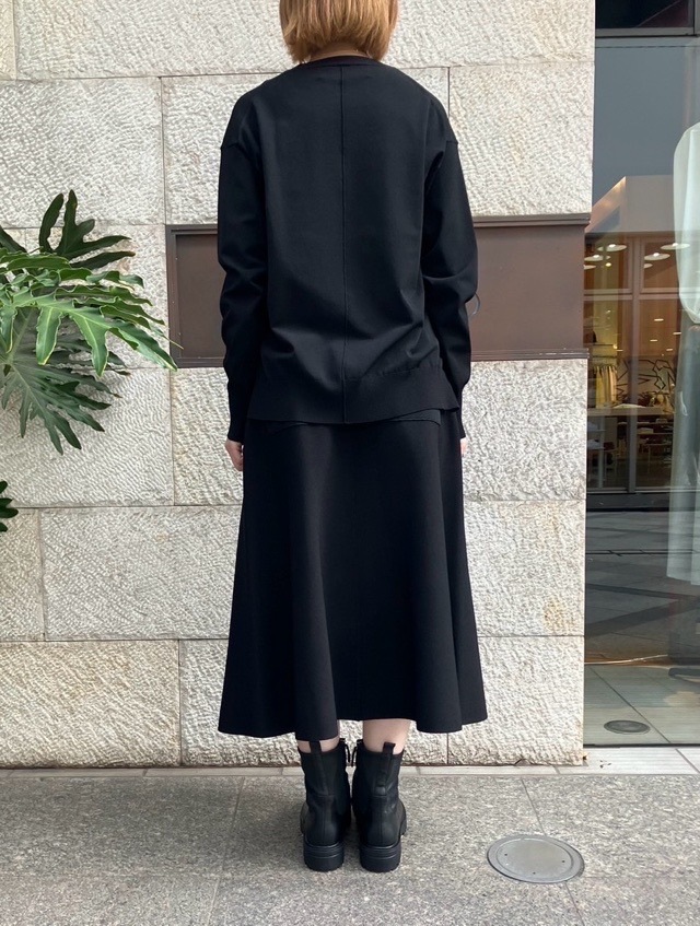 BEATING HEART ビーティングハート 　クルーネック サイドスリット プルオーバー　CRM/BK BK004K2