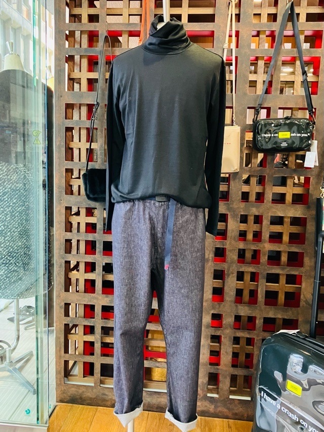 RAINMAKER KYOTO  レインメーカ京都　WASHABLE WOOL HIGHNECK プルオーバー　RM242-034　BLACK/OFF WHITE