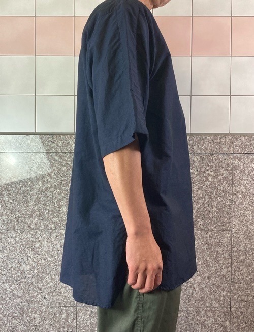 WhiteMountaineering SKIPPER COLLAR SHIRT メンズ スキッパー カラーシャツ BROWN/NAVY/IVORY WM2371113 ホワイトマウンテニアリング