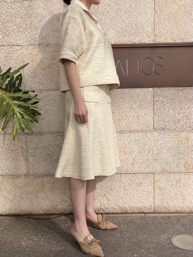 N°21　ヌメロヴェントゥーノ 26S-G081-0248  ネップツイードスッキパ－  NAVY / OFF WHITE   