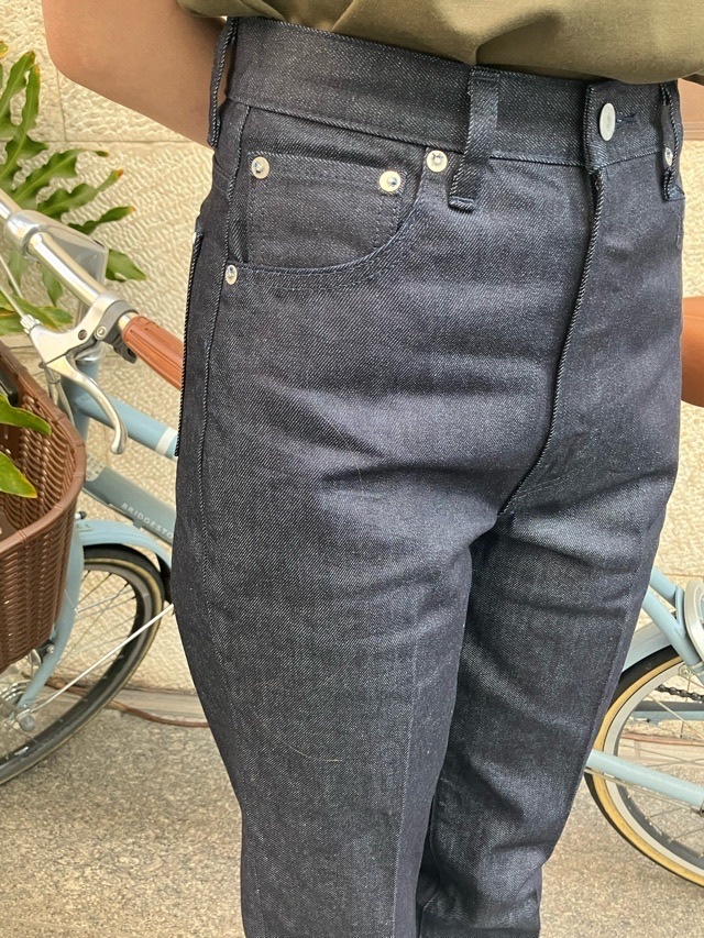 Woadblue ウォ-ドブルー WB26112 HIGH RISE STRAIGHT ハイウエストストレ-トジーンズ BLUE