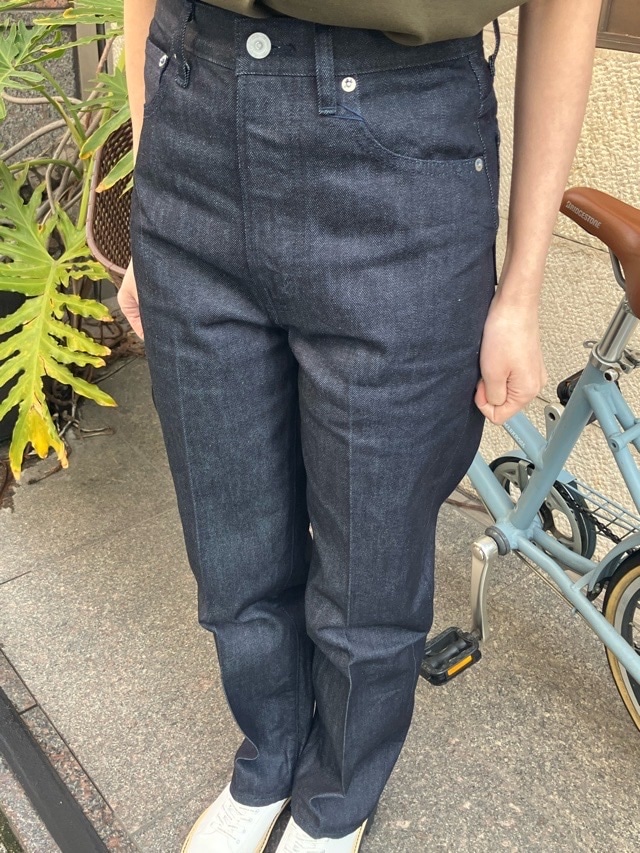 Woadblue ウォ-ドブルー WB26112 HIGH RISE STRAIGHT ハイウエストストレ-トジーンズ BLUE