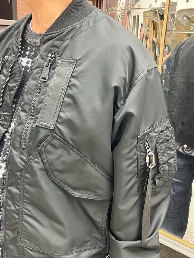 WhiteMountaineering　WM2573201　ALPHA INDUSTRIES コラボジャケット 　BLACK　　ホワイトマウンテニアリング