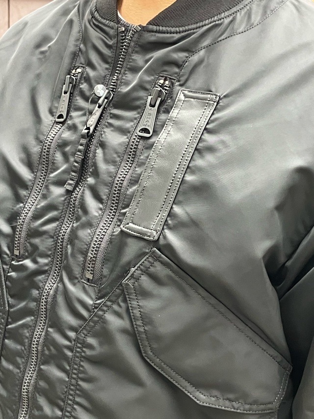 WhiteMountaineering　WM2573201　ALPHA INDUSTRIES コラボジャケット 　BLACK　　ホワイトマウンテニアリング