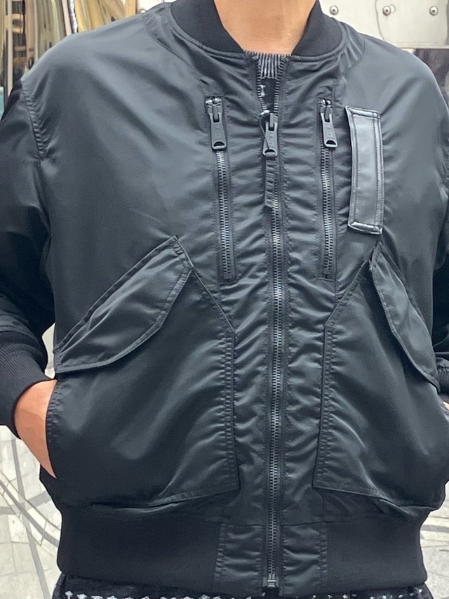 WhiteMountaineering　WM2573201　ALPHA INDUSTRIES コラボジャケット 　BLACK　　ホワイトマウンテニアリング