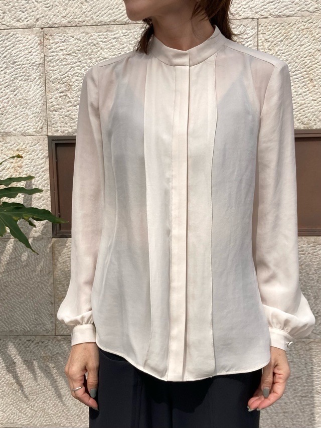 BEATINGHEART   スタンドカラー ブラウス　CREAM/ MUSTARD /PURPLE /NAVY　BB203J2　 ビーティングハート