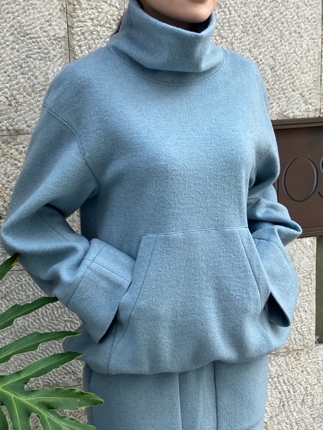 BEATINGHEART オフタートルポッケ付きプルオーバー BT208L2 BLUE (B1)BEIGE(M1) ビーティングハート