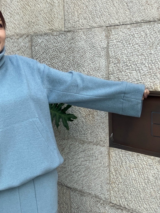 BEATINGHEART オフタートルポッケ付きプルオーバー BT208L2 BLUE (B1)BEIGE(M1) ビーティングハート