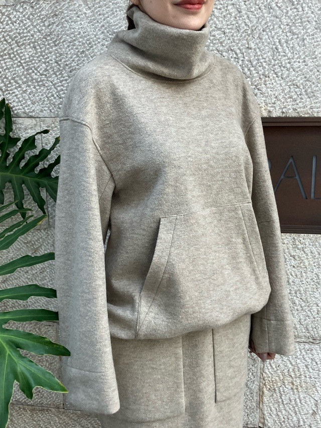 BEATINGHEART オフタートルポッケ付きプルオーバー BT208L2 BLUE (B1)BEIGE(M1) ビーティングハート