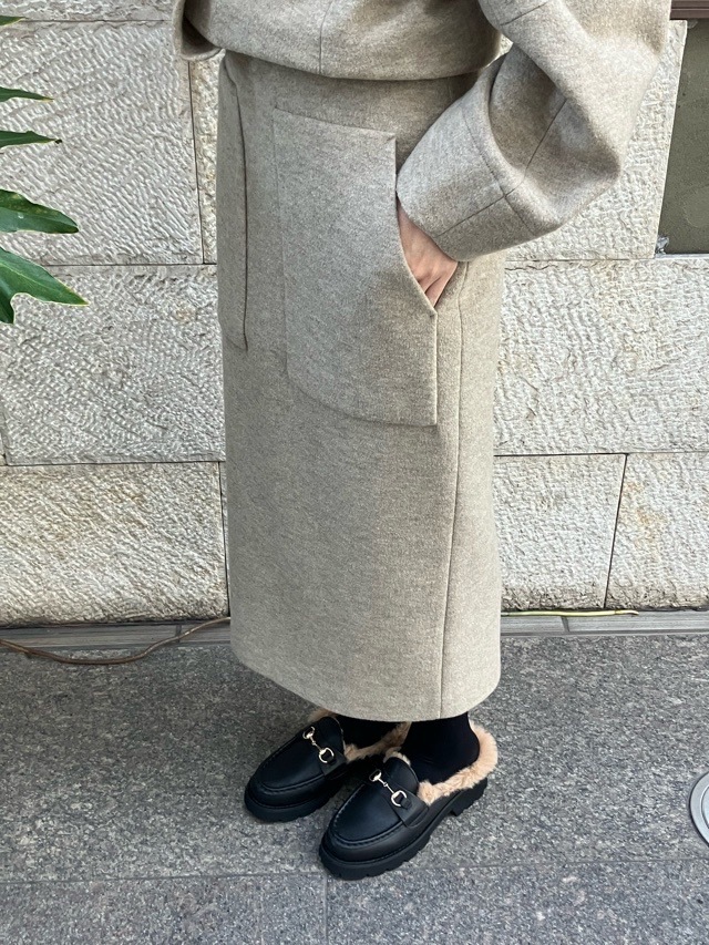 BEATINGHEART　ブークレ―ジャージ タイトスカート   BT209L2   BLUE (B1) / BEIGE（M1）    ビーティングハート