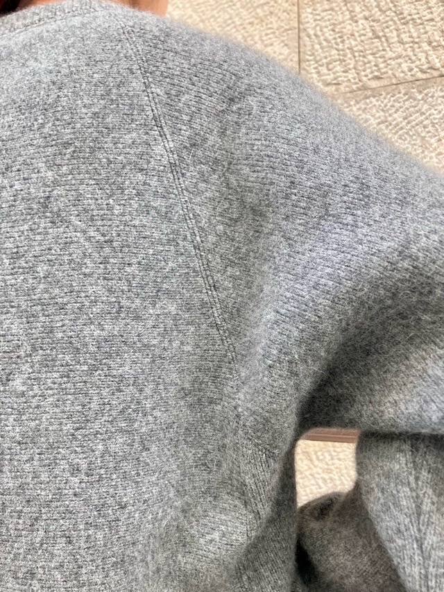 near.nippon ニア―ニッポン 獣毛強縮 ニット プルオーバー 828-2526 杢ミルク / 杢グレー