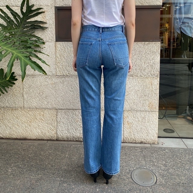 Woad Blue　スリット ストレート デニム パンツ　WBN4103 BLUE　ウォードブルー