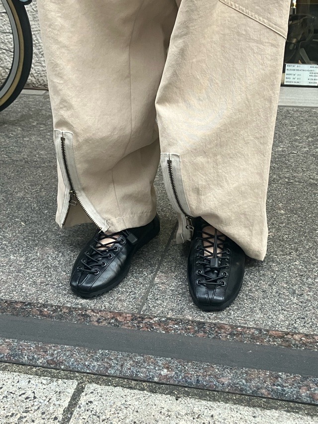 MARECHAL　TERRE　ZMT261SH764　マルシャルテル　バレエシューズ×スニーカーBLACK/SILVER