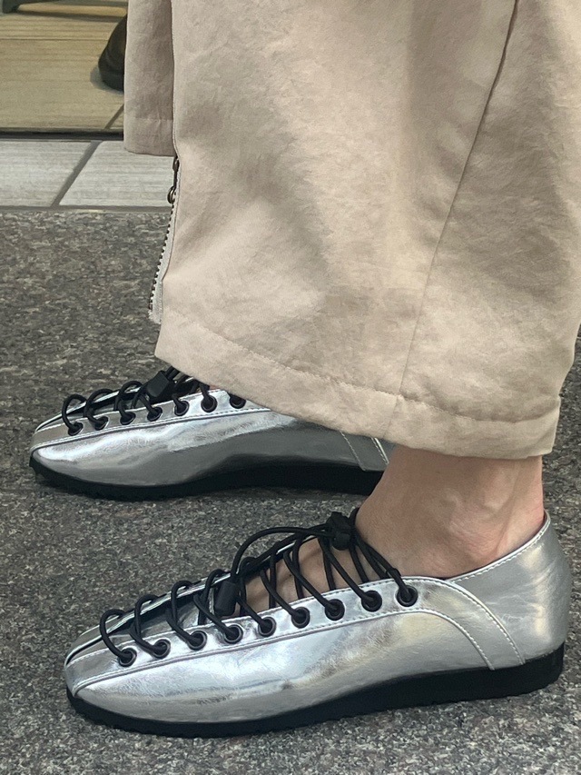 MARECHAL　TERRE　ZMT261SH764　マルシャルテル　バレエシューズ×スニーカーBLACK/SILVER