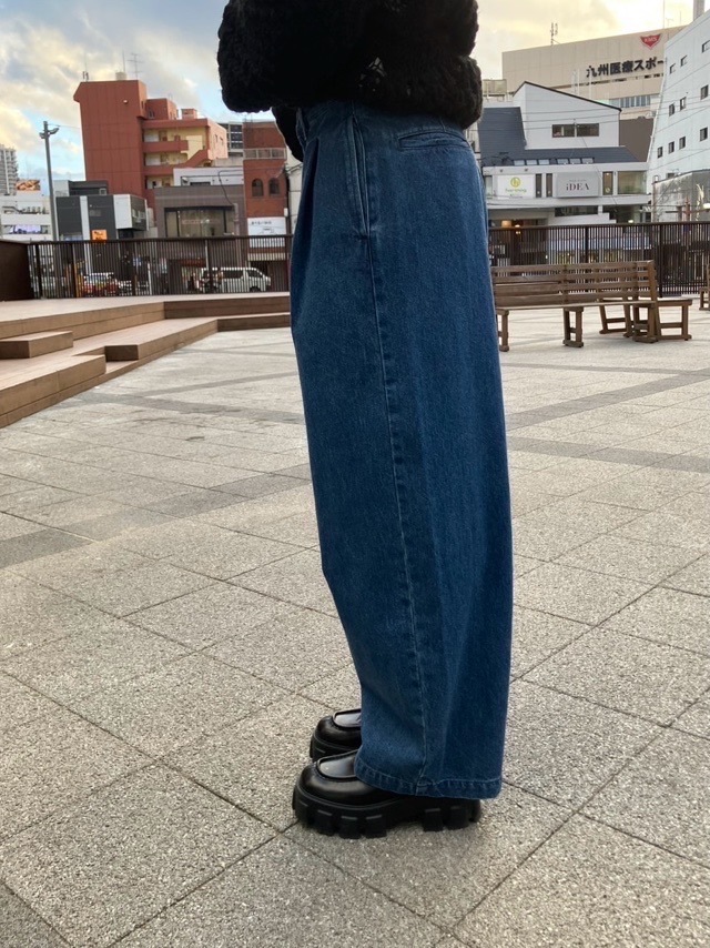 Woad Blue　TUCKER デニム パンツ　WB24315 BLUE　ウォードブルー