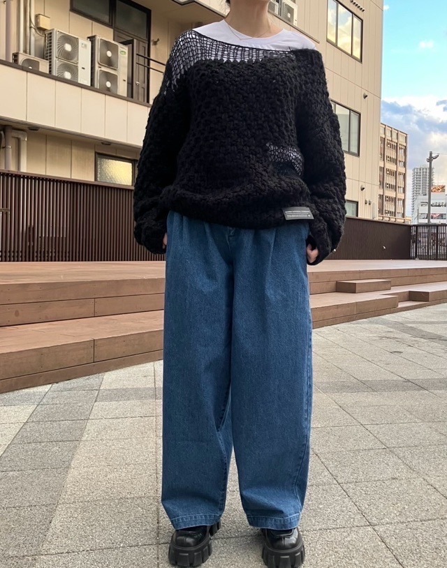 Woad Blue　TUCKER デニム パンツ　WB24315 BLUE　ウォードブルー